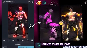 MAKE THIS NEON GLOW LIKE :- @HeadtoredFFF FULL TUTORIAL ALIGHT MOTION 😍🥰