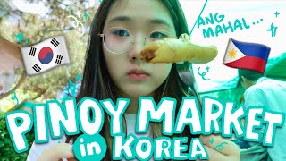 Visiting the FILIPINO MARKET in KOREA  (IWAS HOMESICK + SHOCKED SA PRICE) | Juwonee