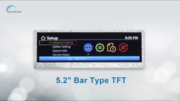 [RFS520A-ALW-DNN]  Raystar 5.2 inch Bar TFT LCD Display