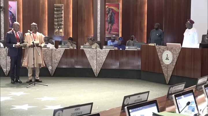 President Tinubu presides over FEC meeting, swears in two new ministers