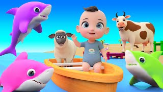 Baby Shark Doo Doo Doo Doo Song | Nursery Rhymes & Animals Songs | Learn Animals Names & Sounds by ChildrenNurseryRhymes 85,744 views 1 month ago 45 minutes