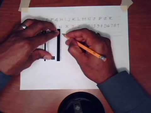 Engineering drawing lettering how to write