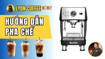 Máy pha cafe Gemilai CRM 3200B Pro | Hướng dẫn pha chế