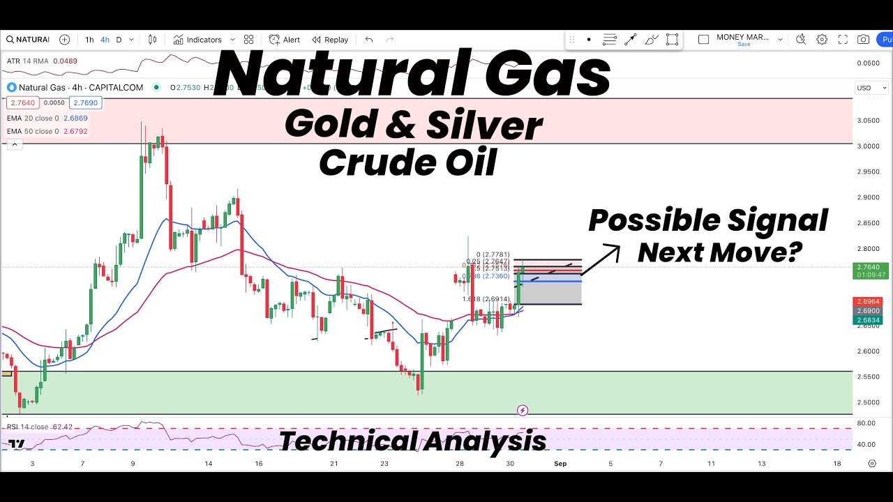 Natural Gas Possible BULLISH Signal & Next Move | Gold | Silver | Crude ...