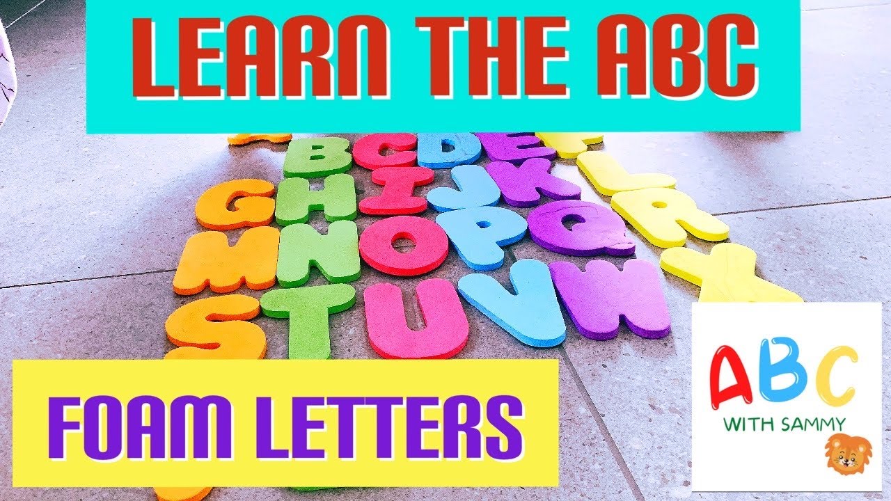 ABC Learn The English Letters - NO ADS - Foam letters, colours and phonics educational video