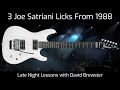 3 Joe Satriani Licks From 1988