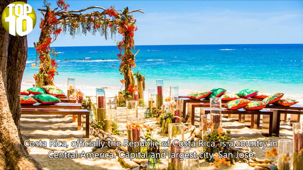 Top Ten Most Beautiful Wedding Places In The World In 2016 Youtube