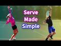 Simple Serve Progressions - From Beginner to Advanced | with Johnny & Alexa