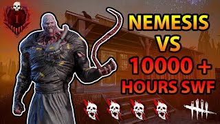 NEMESIS VS 10,000+ HOURS TOXIC SWF! - DBD Rank 1 Killer Build