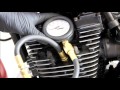 Compression Test. XJ650 YAMAHA 4 cylinder engine. motorcycle.