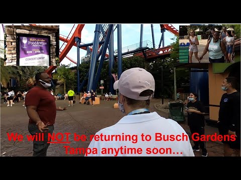 We will NOT be returning to Busch Garden's Tampa anytime soon
