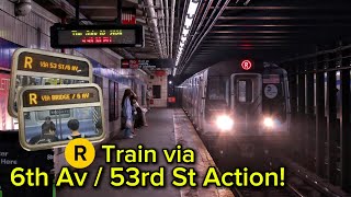R Train via 6th Av / 53rd St Action!