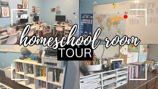 OUR HOMESCHOOL SPACE TOUR | Homeschool Room Organization Ideas