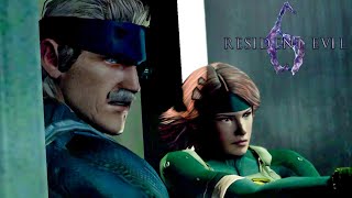 OLD Solid Snake & Meryl Silverburgh in Resident Evil 6 (PART.1/2)