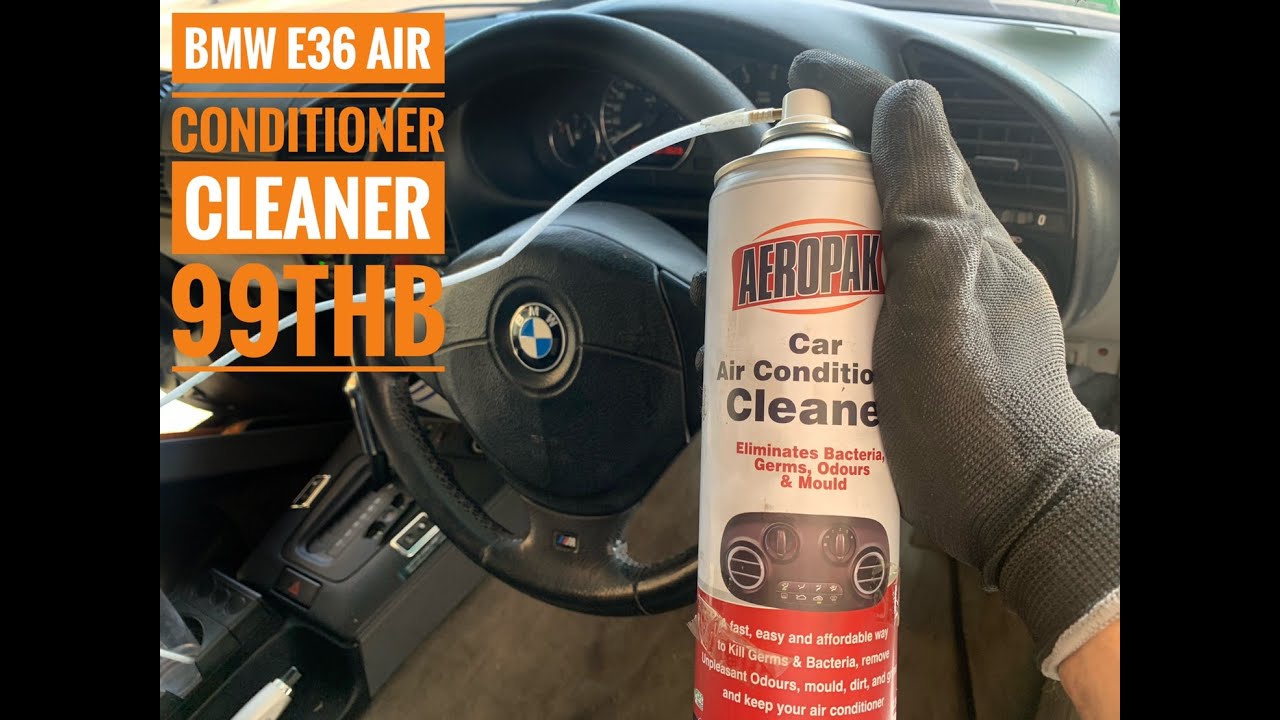 [DIY]BMW E36 Air condition cleaner (ล้างแอร์ไม่ถอดตู้ 99 บาท) - YouTube