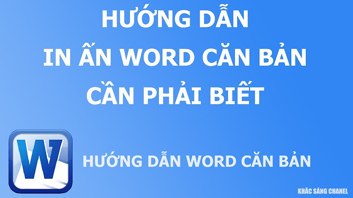 Hướng dẫn chọn màu trong in ấn word