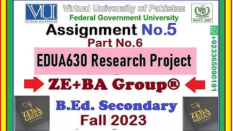 Part6 || EDUA630 Assignment 5 Solution Fall 2023 By ZE+BA Group ||How Find T-Test + ANOVA By SPSS