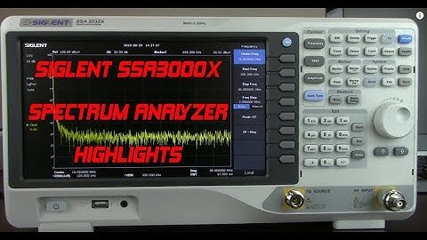 Siglent SSA3000X Spectrum Analyzer Highlights from Saelig