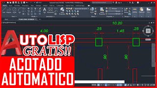 ACOTAR SÚPER RÁPIDO en AutoCAD 2022 | AutoLISP GRATIS