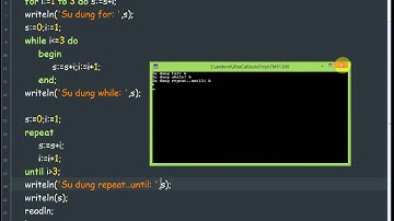 Lập trình Pascal Bài 5  Câu lệnh lặp for  to  do;while  do, repeat  until