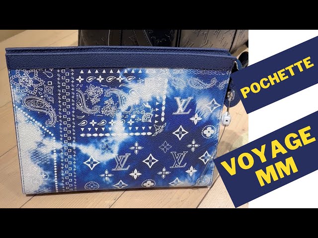 Black Louis Vuitton Monogram Galaxy Pochette Voyage MM Clutch Bag
