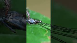 Kung Fu Mantis Vs Jumping Spider  Epic Showdown #animals #animalshorts #animallover