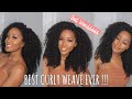 THE BEST CURLY HAIR EVER!!! ISee Mongolian Kinky Curly Weave, low maintenance + how I style & blend