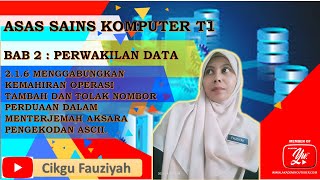 ASK TINGKATAN 1 BAB 2|S.P 2.1.6 MENGGABUNGKAN KEMAHIRAN OPERASI TAMBAH & TOLAK NOMBOR PERDUAAN ASCII ASK TINGKATAN 1 BAB 2|S.P 2.1.6 MENGGABUNGKAN KEMAHIRAN OPERASI TAMBAH & TOLAK NOMBOR PERDUAAN ASCII