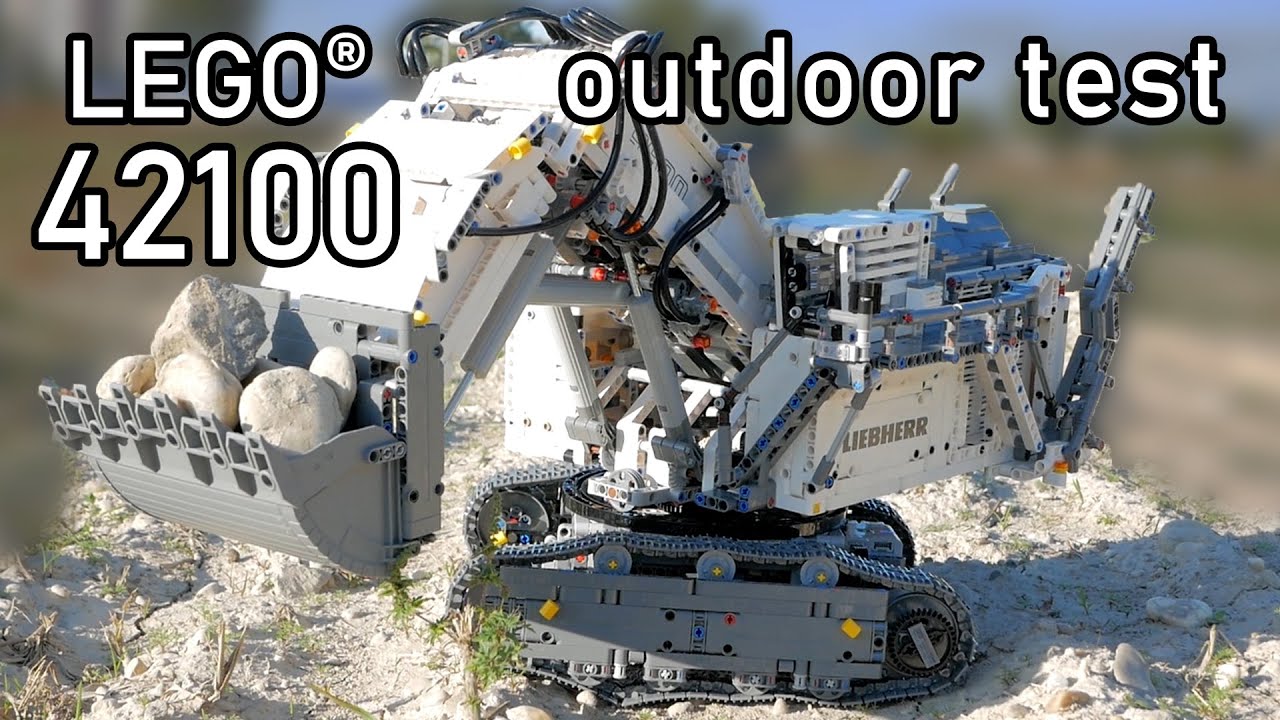 LEGO 42100 Liebherr R 9800 Excavator | 42100 LEGO Technic 2019 | LEGO  Technic 42100 Outdoor Test - YouTube