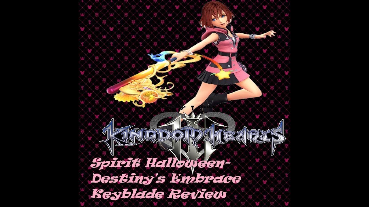 Spirit Halloween-Destiny's Embrace Keyblade Review - YouTube