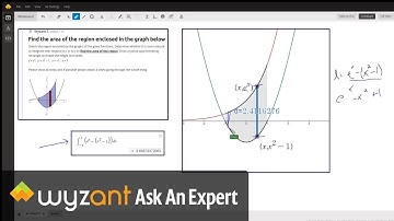 Find area of region bounded by e^x, x^2 - 1 and x=-1, x= -1.