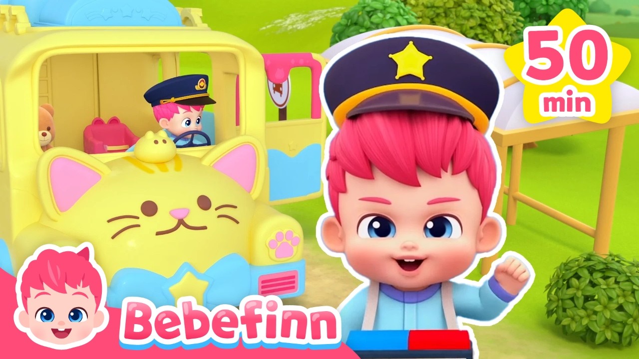 Wheels on the Bus🚌｜Go Round and Round +More Kids Songs Compilation｜Bebefinn Nursery Rhymes