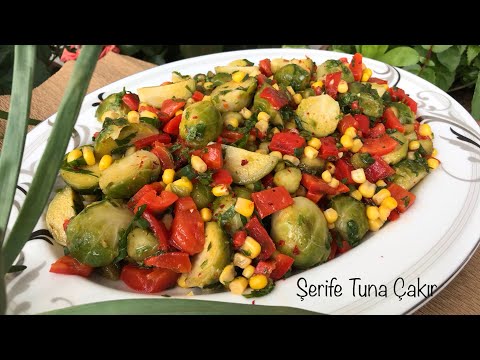 Köz Biberli Brüksel lahanası salatası /Diyet tarifleri