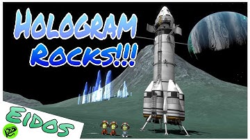 KSP 1.11 BH// The ONLY Moon With Hologram Rocks!!! Eidos Landing!
