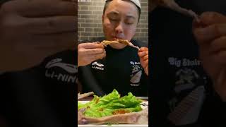 Lamb Chops With Spicy Garlic sauce eating #shorts #shortvideo #asmr #mukbang