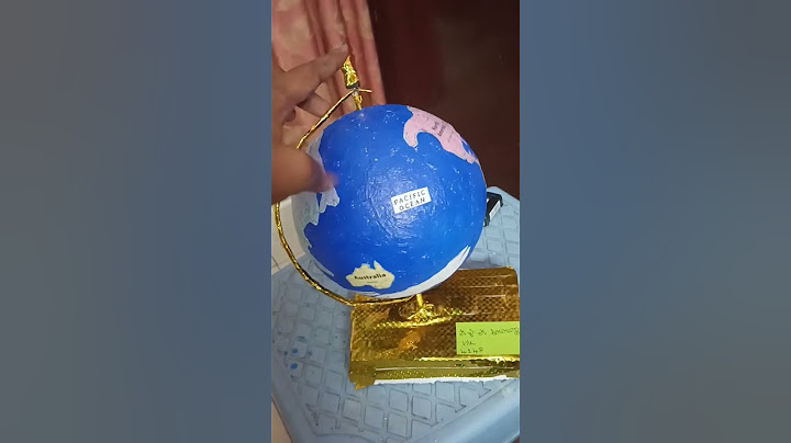 Globe🌎 making with ball. School Project DIY..