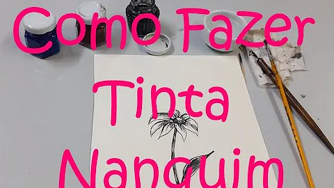 Como fazer tinta nanquim em casa?