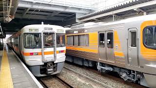 313系8000番台　静シスS6編成　試運転で静岡へお帰り。豊橋発車！