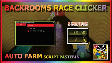 BACKROOMS RACE CLICKER Script Pastebin 2022 AUTO FARM | AUTO WIN | AUTO CLICK (FAST) 🏆