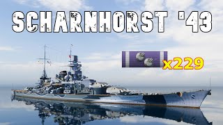 World of WarShips Scharnhorst '43 - 5 Kills 180K Damage