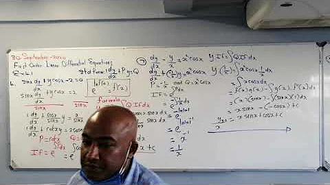 First Order Linear Differential Equations.