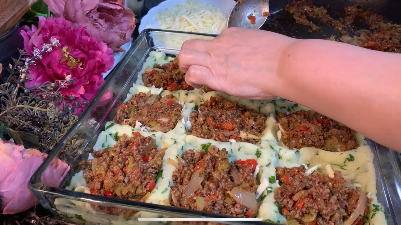 O kadar PRATİK bir O kadar lezzetli FIRINDA KIYMALI PATATES’li YEMEK TARİFİ – Kesinlikle denenmeli