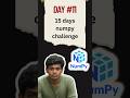 Day 11 Numpy stacking and split Functions