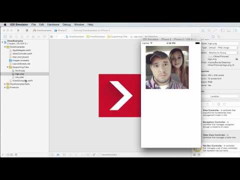 iOS Development with Swift Tutorial - 26 - Drawing Images and Photos