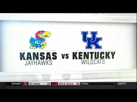 Kansas Jayhawks vs Kentucky Wildcats 1/28/2017 - 720p