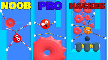 Stretch Guy - NOOB vs PRO vs HACKER gameplay walkthrough all level