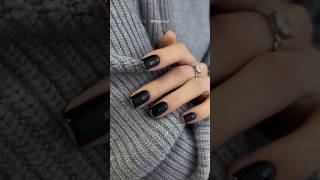 Black manicure 🖤 #blacknailart #черныйманикюр #идеальныйманикюр