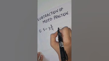 Trick for Subtraction of mixed fraction #shortfeed #shortsviral #mixedfractions