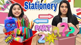 Stationery  SWITCH-UP CHALLENGE Part 2- Mystery box || SIS vs SIS ||