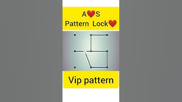 A❤️S Pattern lock. #pattern #lock #love